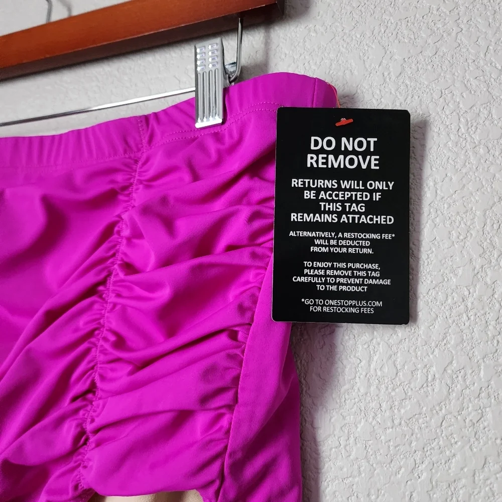 SWIMSUITS FOR ALL‎ NWT High Waisted Bikini Bottom Black Swimwear Size 20 Plus